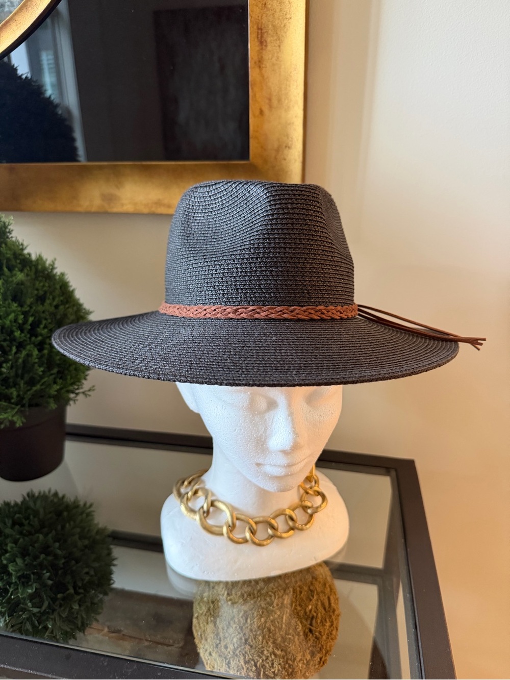 FURTALK Wide Brim Sun Hat for Women Packable Straw Panama Beach Hat
